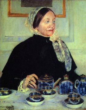 La dama de la mesa de té, madres e hijos, Mary Cassatt Pinturas al óleo